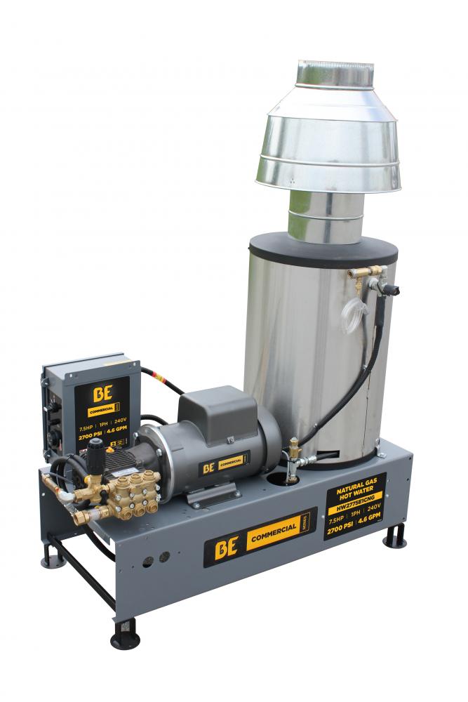 2,700 PSI - 4.6 GPM HOT WATER PRESSURE WASHER WITH 7.5 HP BALDOR MOTOR AND AR TRIPLEX PUMP
