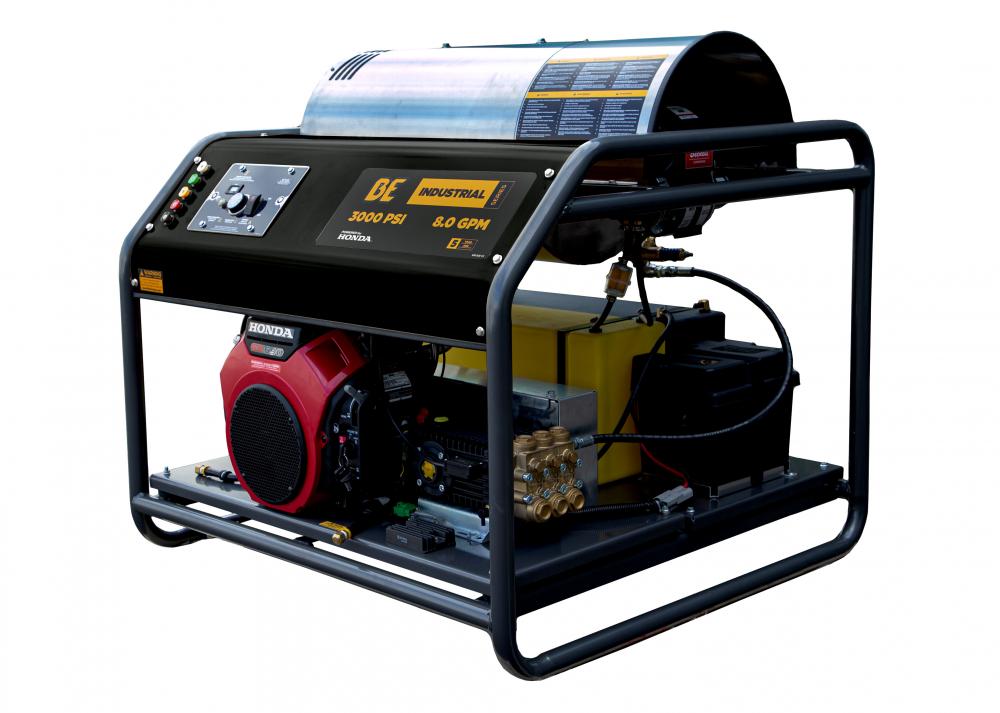 3,000 PSI - 8.0 GPM HOT WATER PRESSURE WASHER WITH HONDA GX690 ENGINE AND GENERAL TRIPLEX PUMP
