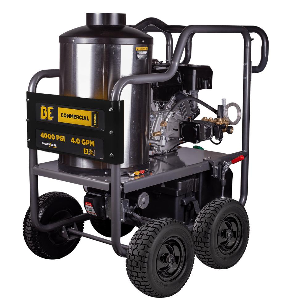 4,000 PSI - 4.0 GPM HOT WATER PRESSURE WASHER WITH HONDA GX390 ENGINE AND GENERAL TRIPLEX PUMP