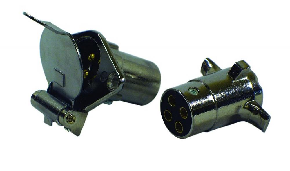 4 Pole Round Plug & Socket