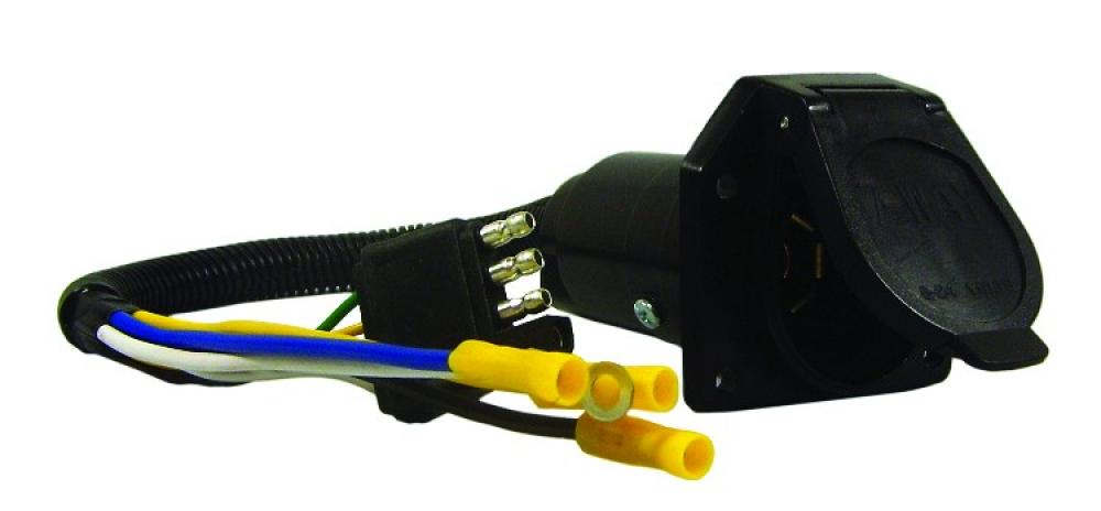 7-Way Socket & 4-Way Plug Set - Vehicle Side