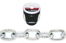 Campbell T0140623 - PROOFCOIL CHAIN,3/8,Z/P,63'/RND PL