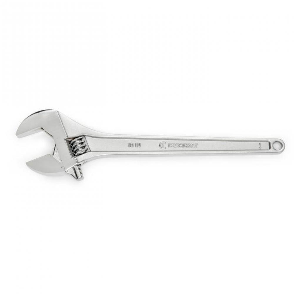 ADJ WRENCH, 18&#34;, CHROME, TAPERED, BOXED