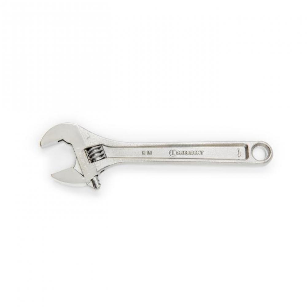 ADJ WRENCH, 8&#34;, CHROME, BAGGED