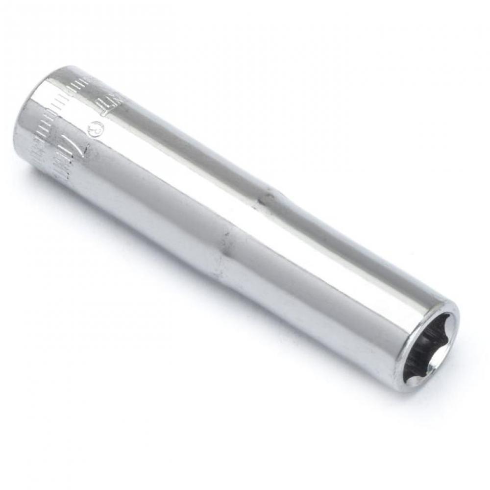 DEEP SOCKET,1/4&#34; DRIVE,7MM,6PT