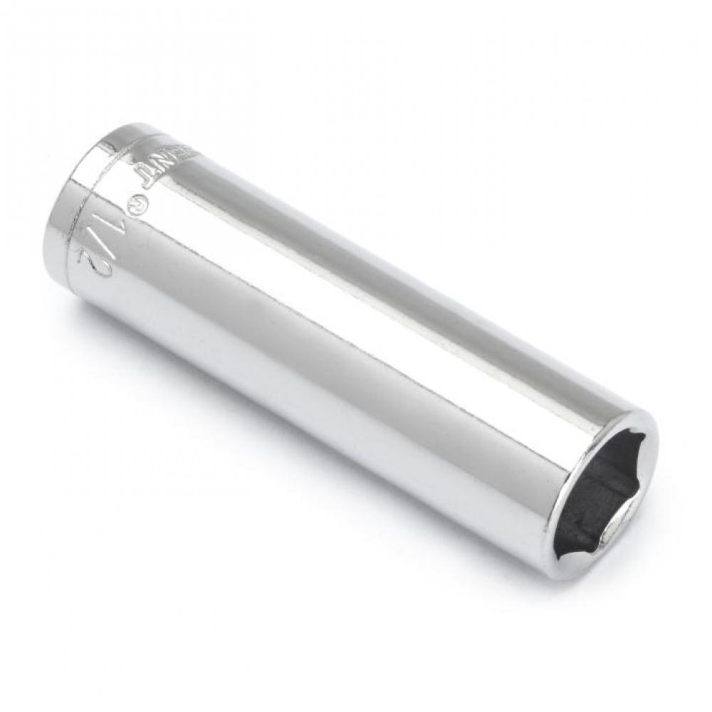 DEEP SOCKET,3/8&#34; DRIVE,1/2&#34;,6PT