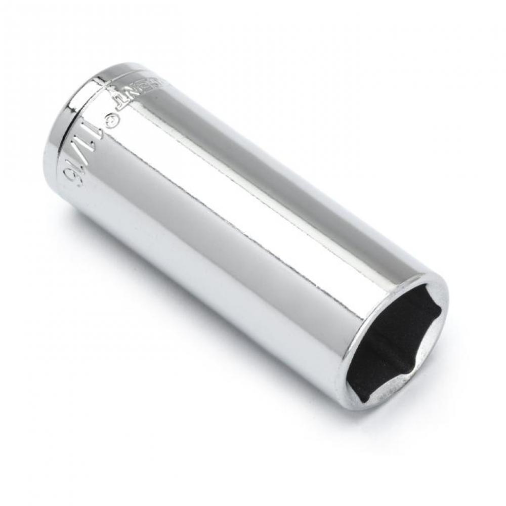 DEEP SOCKET,3/8&#34; DRIVE,11/16&#34;,6PT