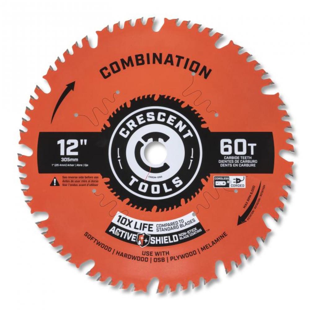 CRESCENT 12&#34; 60T COMBINATION BLADE