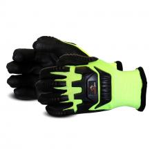 Superior Glove SNHVTPNVB-XS - HIVIZ KNIT IMPACT + NITRILE