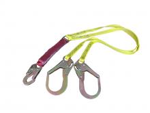 Dentec 16LSPL121602 - 6FT EEA TWIN LANYARD W/2-1/4 HOOK