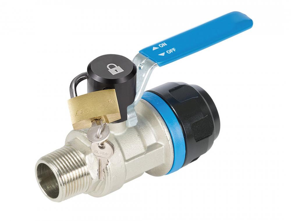 16 mm Ball Valve With Locking Handle 1/2 (M) NPT S08