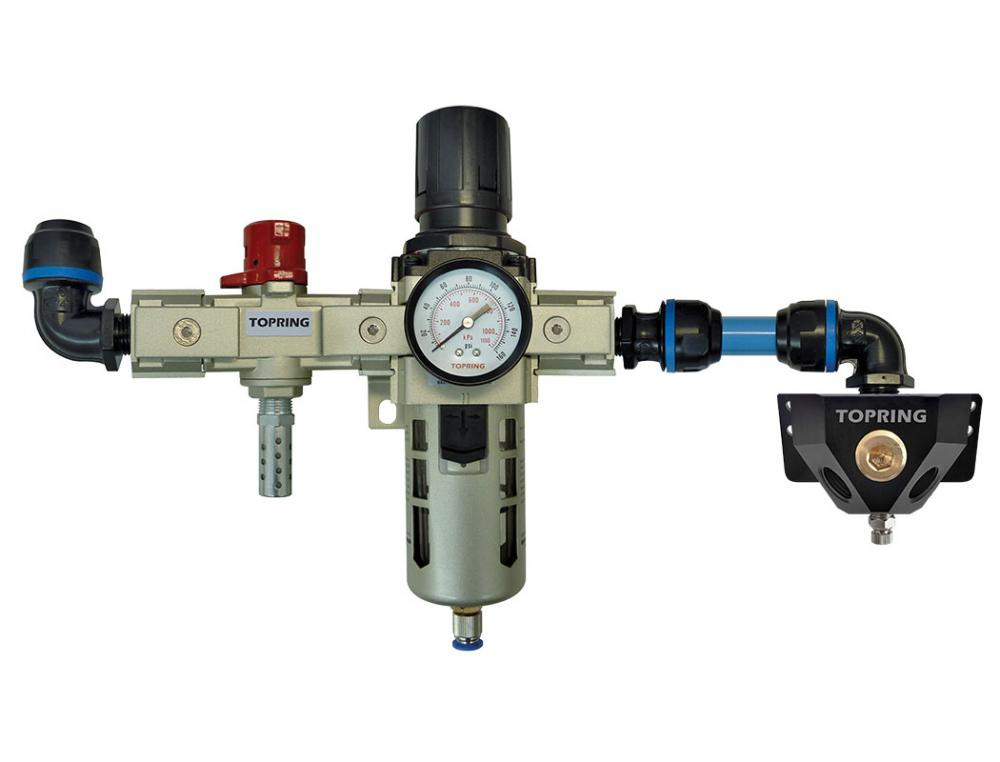 FR Unit and 3-Port Wall Manifold 1/2 (F) NPT for 20 mm S08