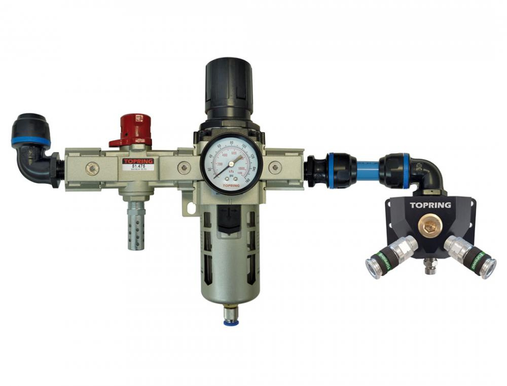 FR Unit and Wall Manifold With 2 Steel Couplers Ultraflo for 25 mm S08
