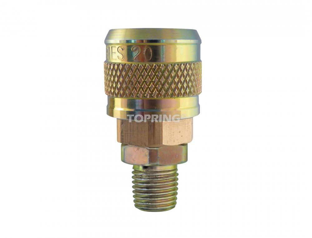 1/4 Industrial Brass Quick Coupler 3/8 (M) NPT