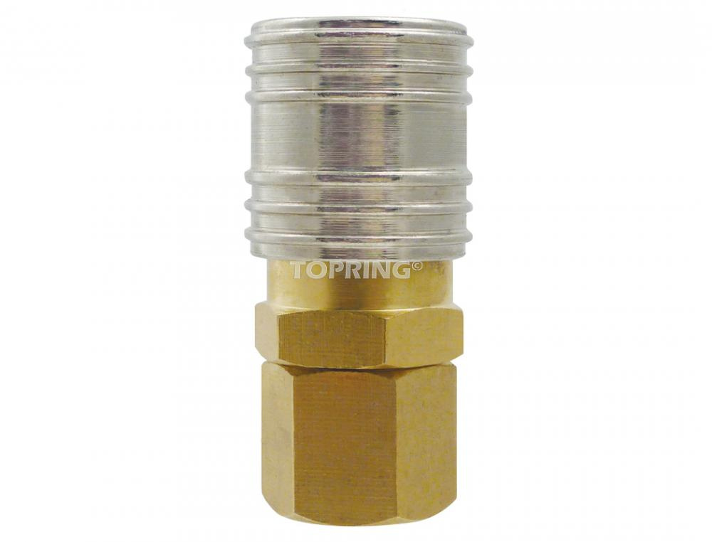 1/4 Industrial Brass Quick Coupler 1/4 (F) NPT