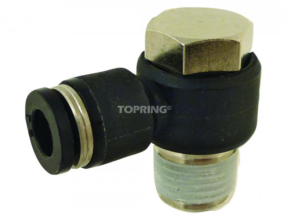 1/2 in. Push-to-Connect to 1/2 (M) BSPT Banjo Elbow Adapter