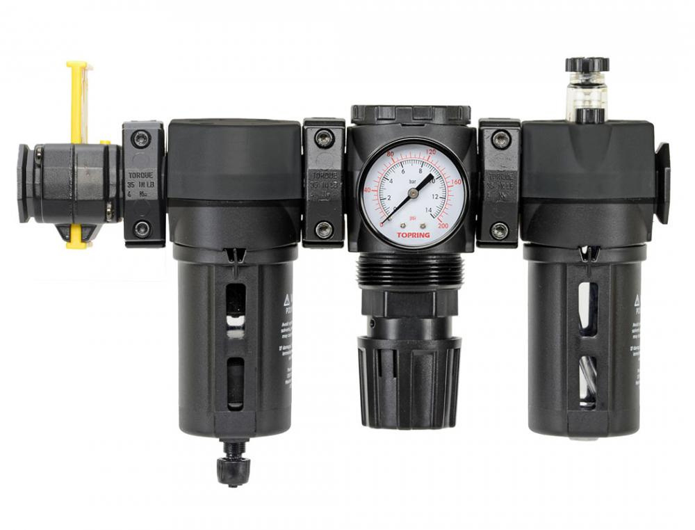 5 Micron FRL Unit 30 to 125 PSI 1/4 (F) NPT With Shut-off Valve S50