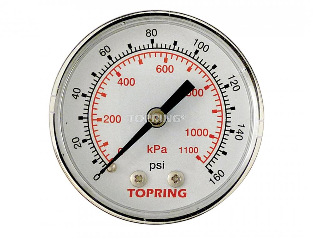 2 In. Steel Dry Gauge 0 to 160 PSI