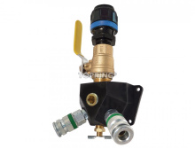 Topring 08.464.02 - Aluminum Wall Manifold With 2 Ultraflo Quick Couplers for 16 mm S08