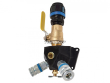 Topring 08.464 - Aluminum Wall Manifold With 2 1/4 Industrial Quick Couplers for 16 mm S08
