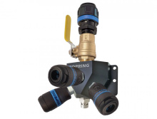 Topring 08.474.03 - Aluminum Wall Manifold With 3 1/4 Industrial Quick Couplers for 16 mm S08