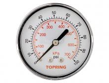 Topring 55.440 - 2 1/2 In. Steel Dry Vacuum Gauge 0 to 100 PSI