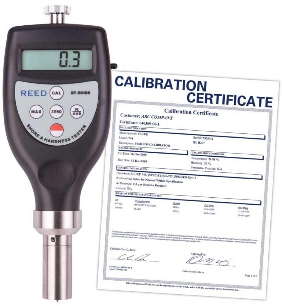 REED HT-6510A-NIST Scale A Durometer, includes NIST Traceable Certification
