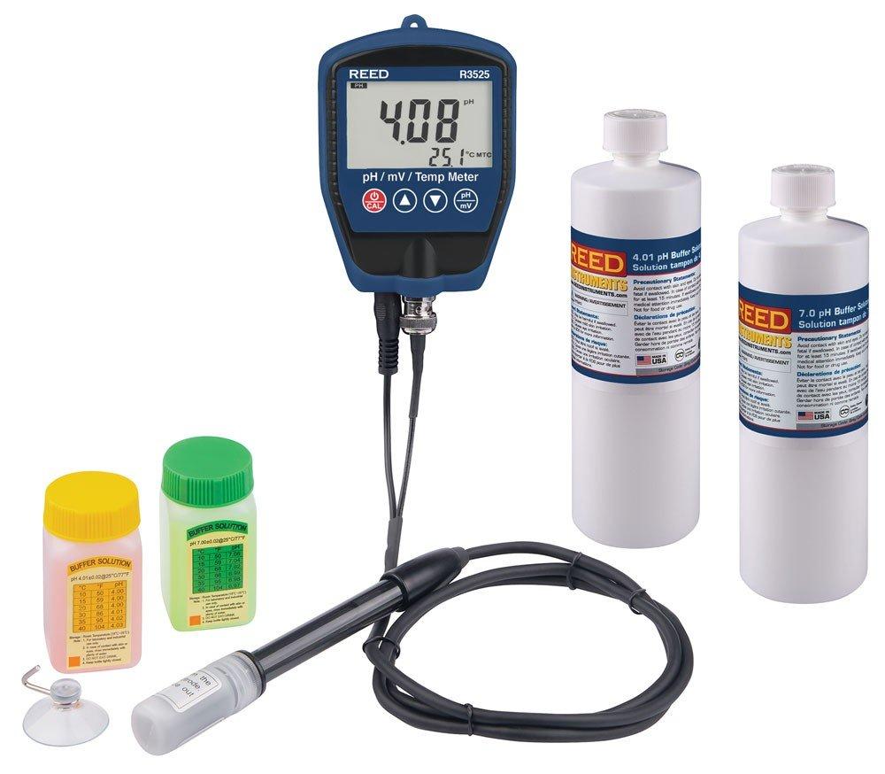 REED R3525-KIT pH/mV Meter with Buffer Solution Kit