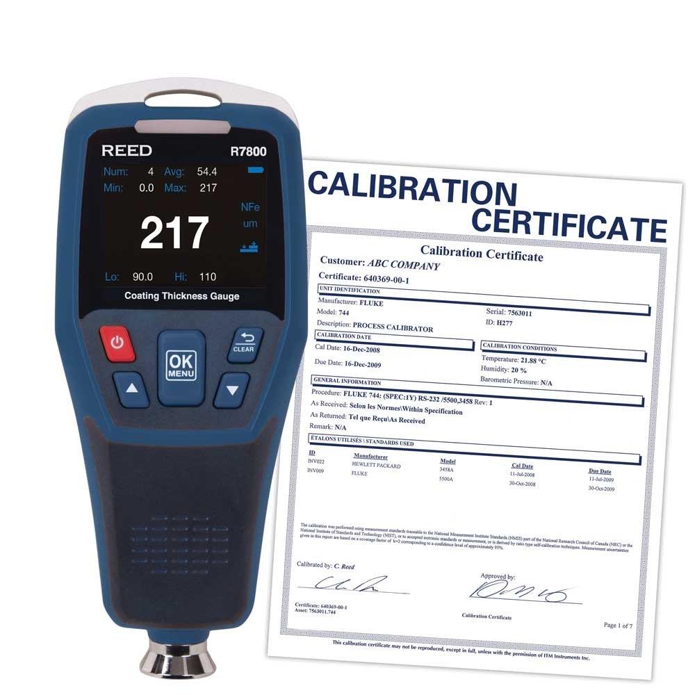 REED R7800-NIST Coating Thickness Gauge