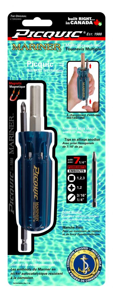Mariner Multibit driver with Plated Bits Carded Aquamarine