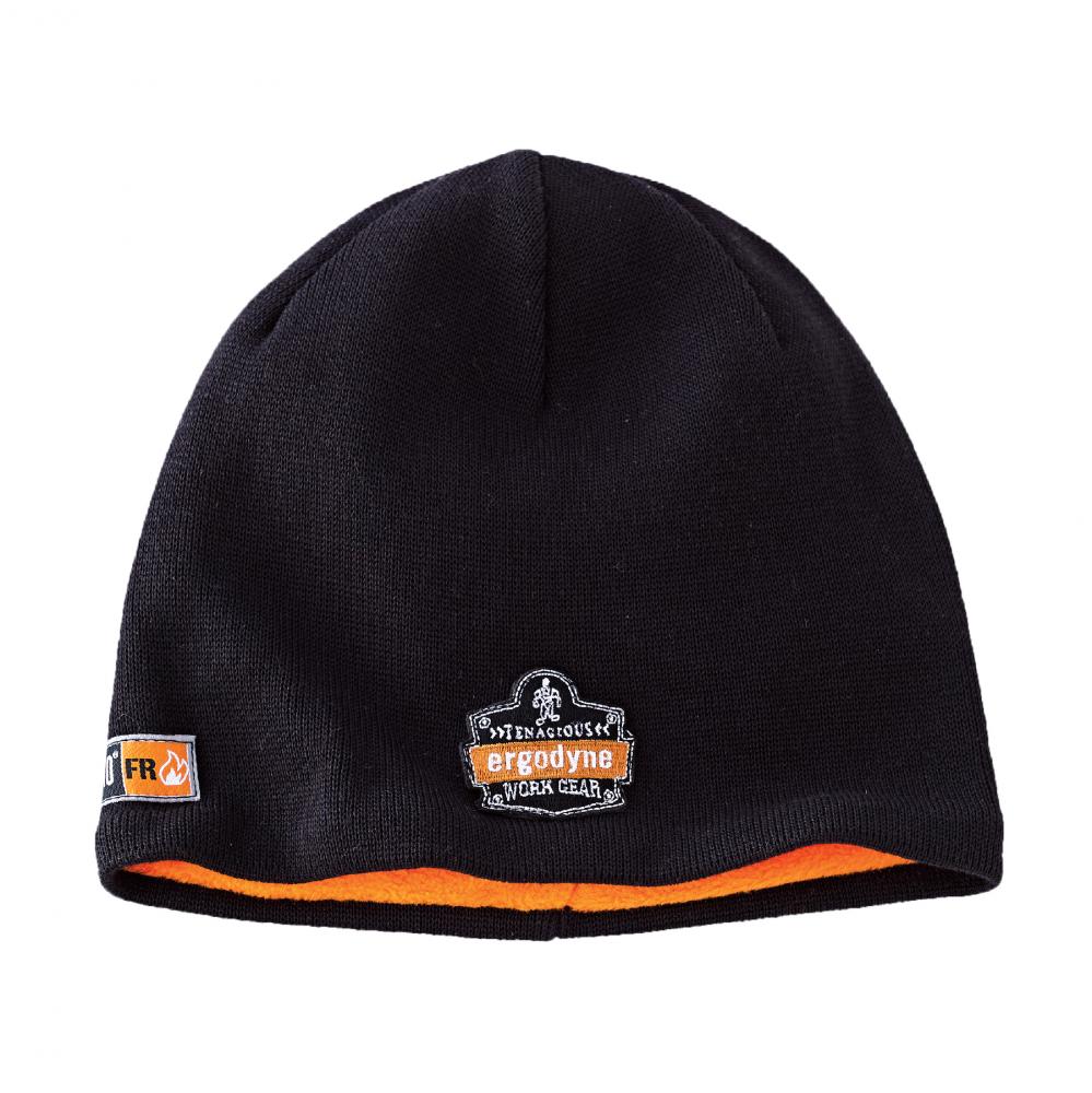 6820 Black FR Knit Hat - Cotton Fleece