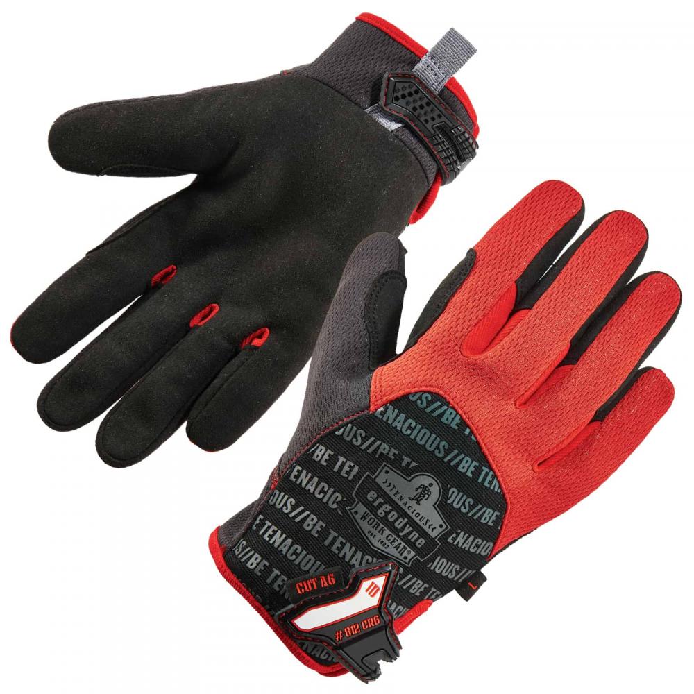 812CR6 2XL Black ANSI A6 Utility CR Gloves