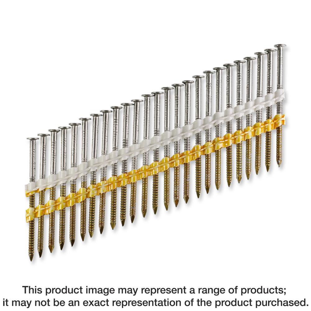 20°–22° Plastic Strip, Full Round Head, Ring-Shank Nail — 3-1/2 in. x .131 in. Type 316 (4000-Qty)