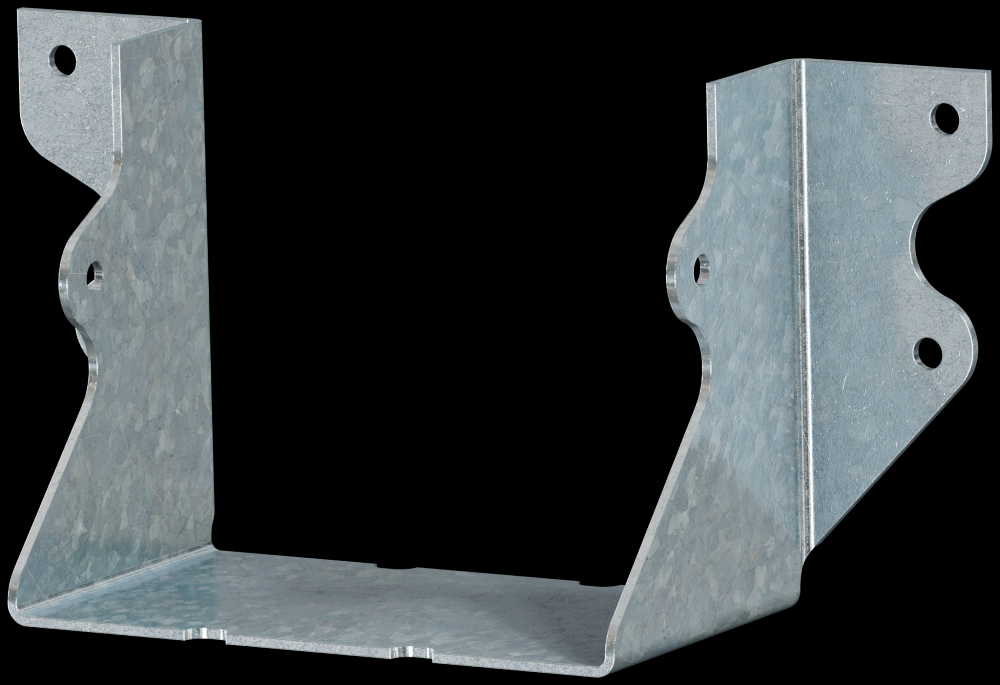 U Galvanized Face-Mount Joist Hanger for 4x4