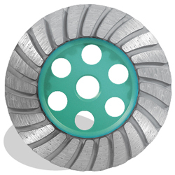 7 x 5-8/11 Pearl P4™ General Purpose Turbo Cup Wheel, Coarse