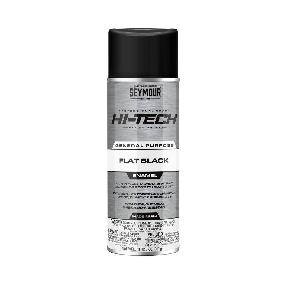 Hi-Tech General Purpose Enamel, Flat Black (12 oz)