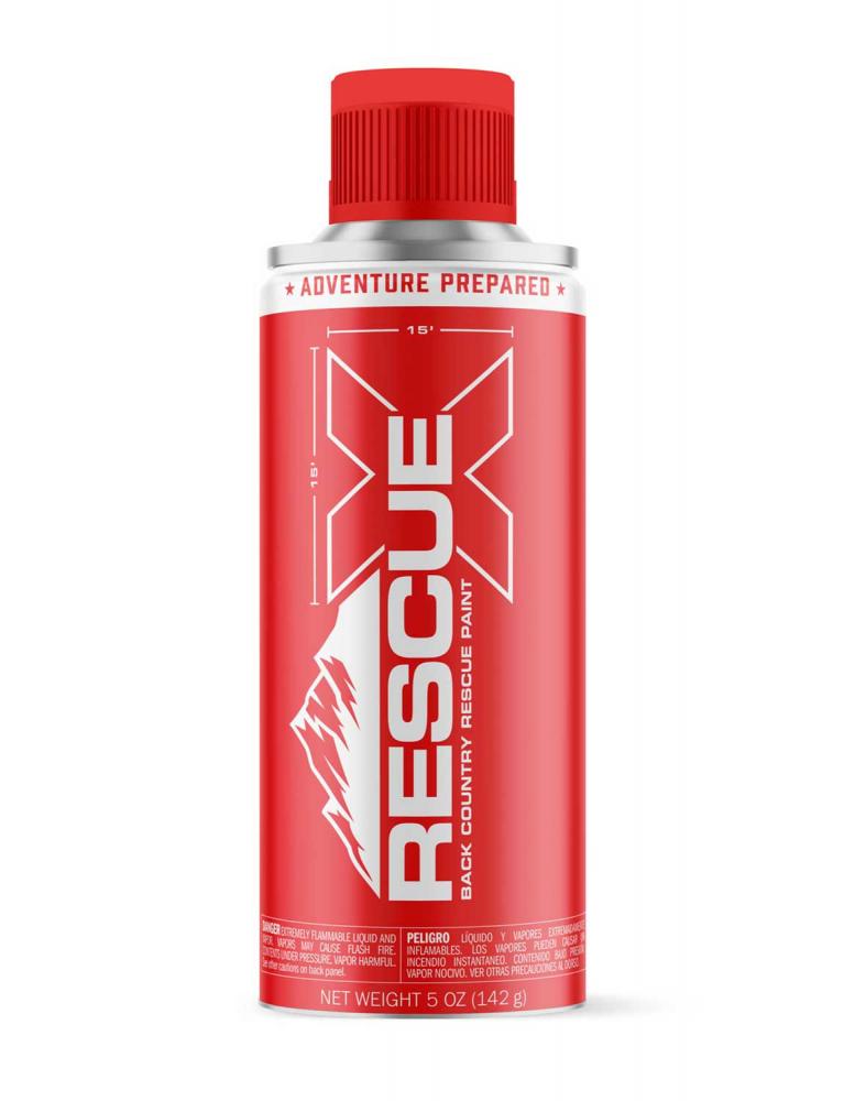 RescueX Backcountry Safety Signal Paint, Hi-Viz Red (5 oz.)