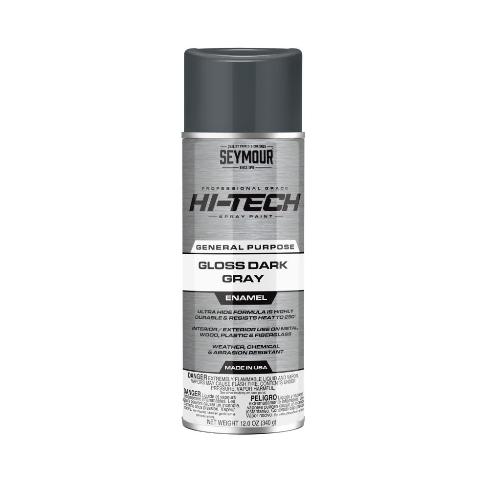 Hi-Tech Enamel General Purpose, Gloss Dark Gray (12 oz)