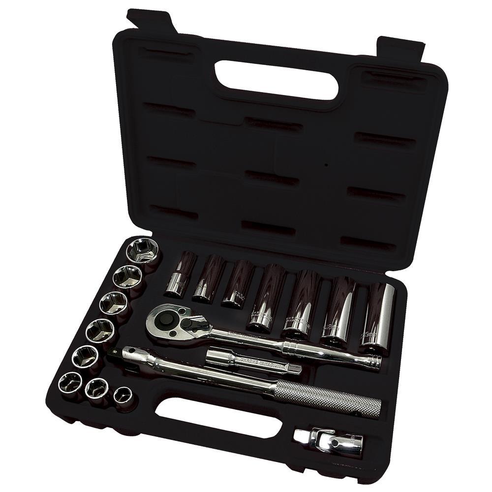 20 PC 3/8&#34; Drive Metric Socket Set