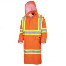 Pioneer V1081450-XL - "The Rock" Hi-Vis Safety Rainwear Long Coats
