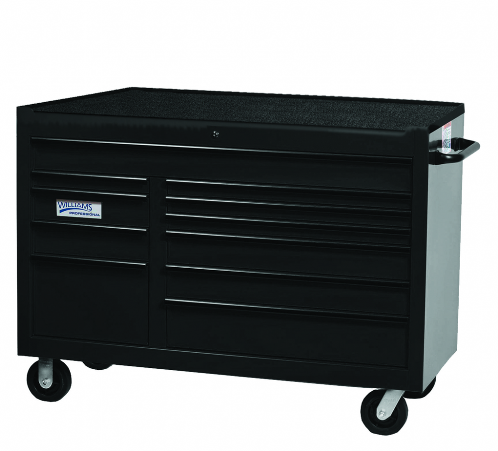 55&#34; Wide x 24&#34; Deep 11-Drawer Professional Series Roll Cabinet Black