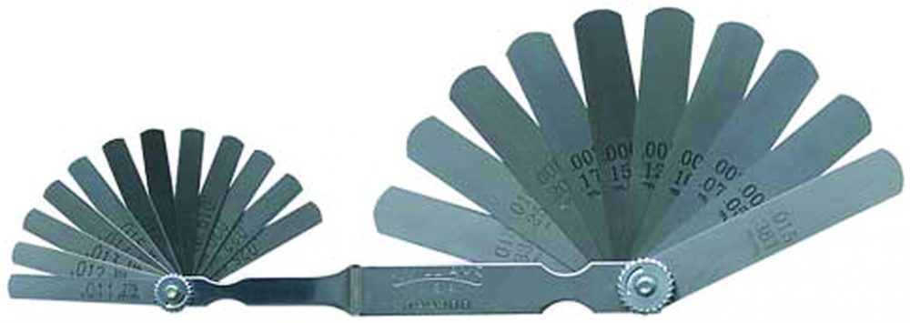 22 pc SAE and Metric Combination Feeler Gauge Set