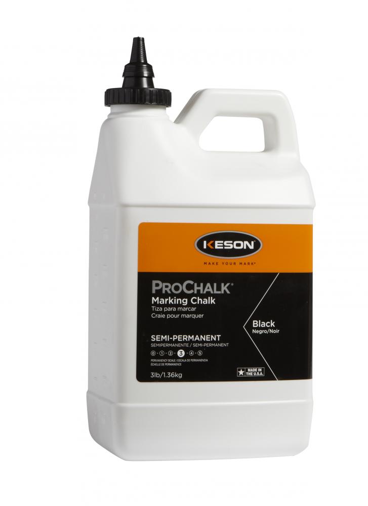 PROCHALK® LEVEL 3, SEMI-PERMANENT, BLACK, 3 LBS