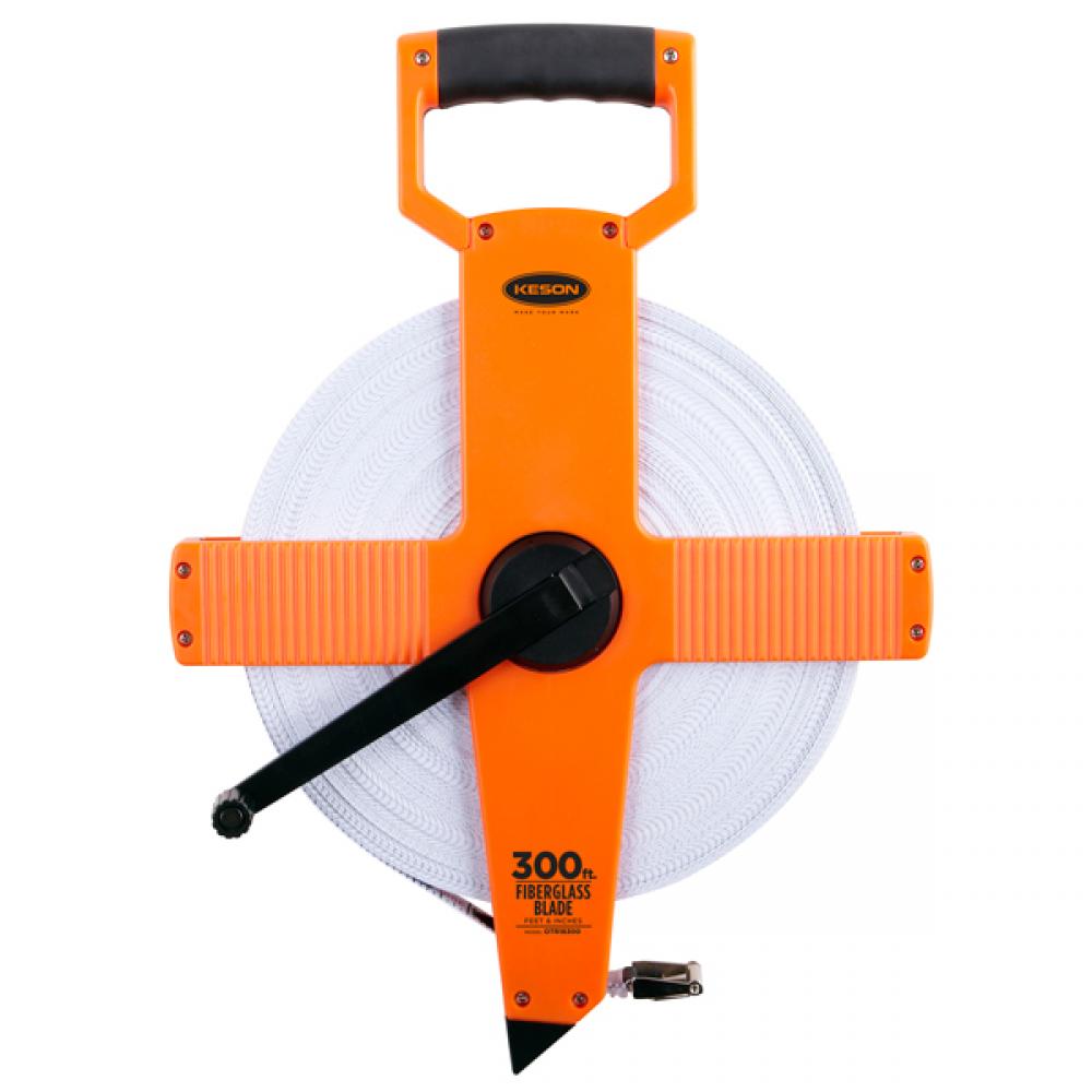 50 FT, UNITS: IN, 1/8, FIBERGLASS TAPE MEASURE WITH HOOK