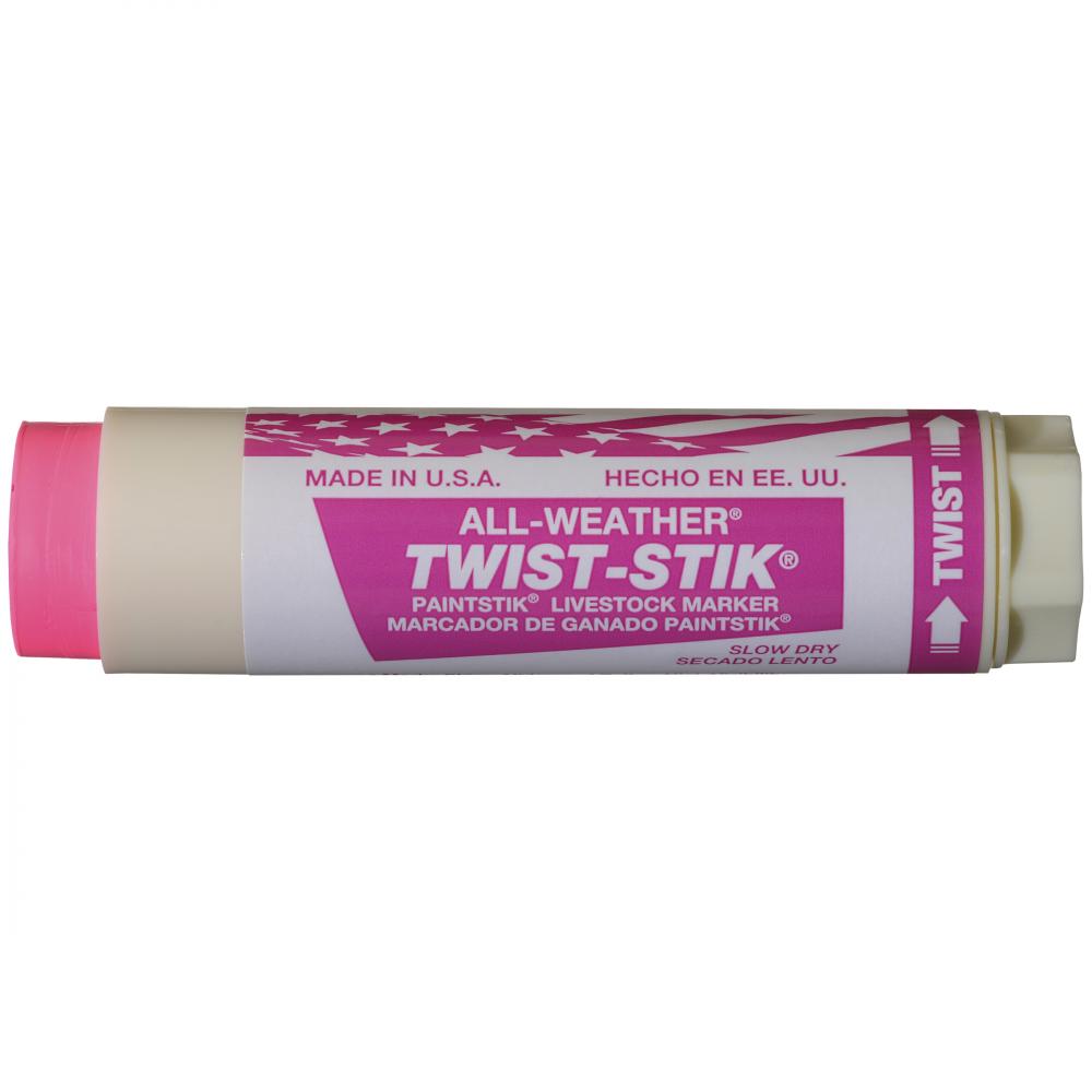 ALL-WEATHER TWIST STIK FLUORESCENT PINK