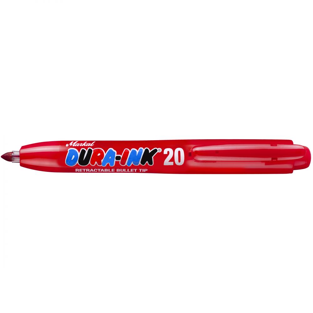 DURA INK 20 RETRACTABLE RED