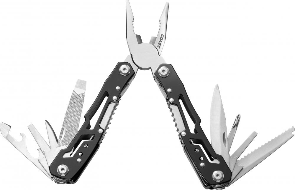 CT220 Multi-Tool Black Handle, Silver Jaws; 4.0&#34; Overall Length
