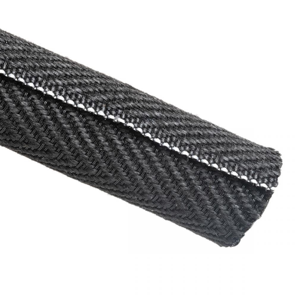 Braided Sleeving, Split Wrap Woven, Flame Retardant, 1.0&#34; Di