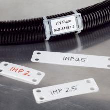 HellermannTyton IMP3.510C2 - Identification Marker Plate, 3.5" x .75", Nylon, White, 100/